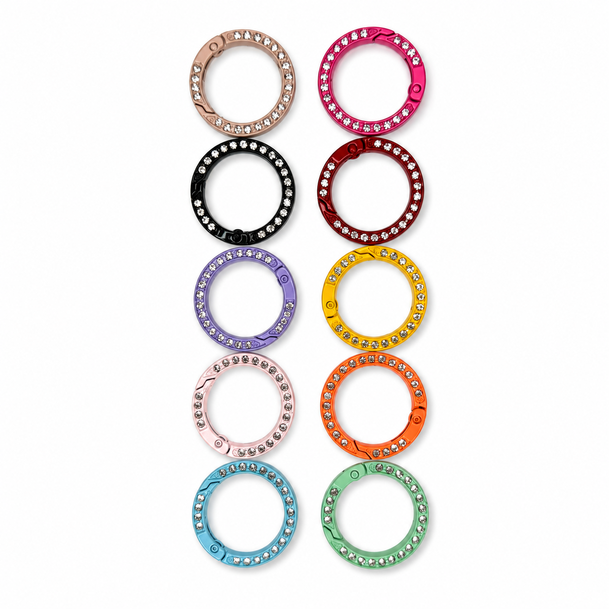 Rhinestone O ring clip