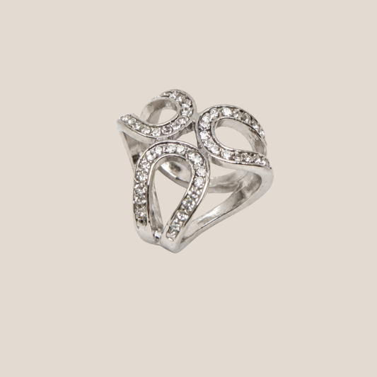 Signature Scarf Rings - Silver