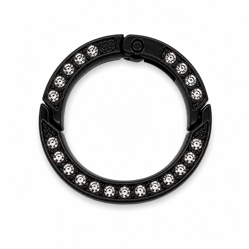 Rhinestone O ring clip