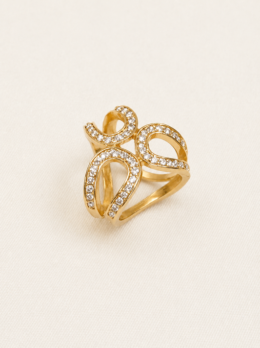 Signature Scarf Rings - Gold