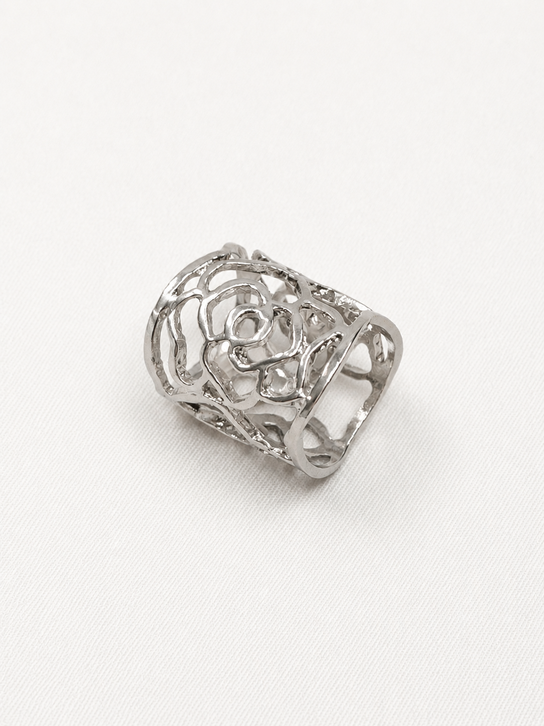 Signature Scarf Rings - Silver