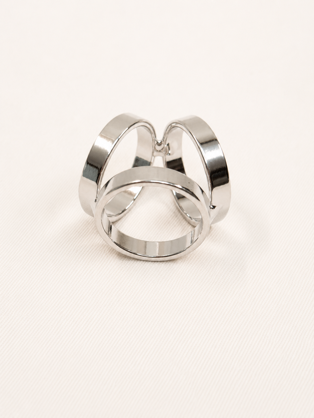 Signature Scarf Rings - Silver