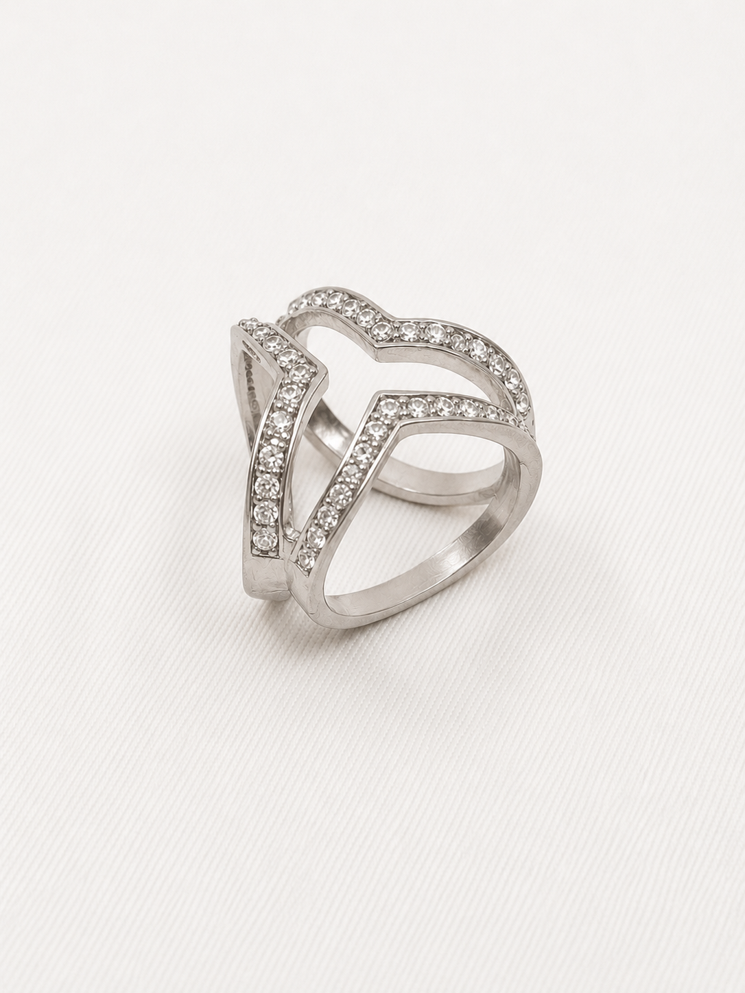 Signature Scarf Rings - Silver