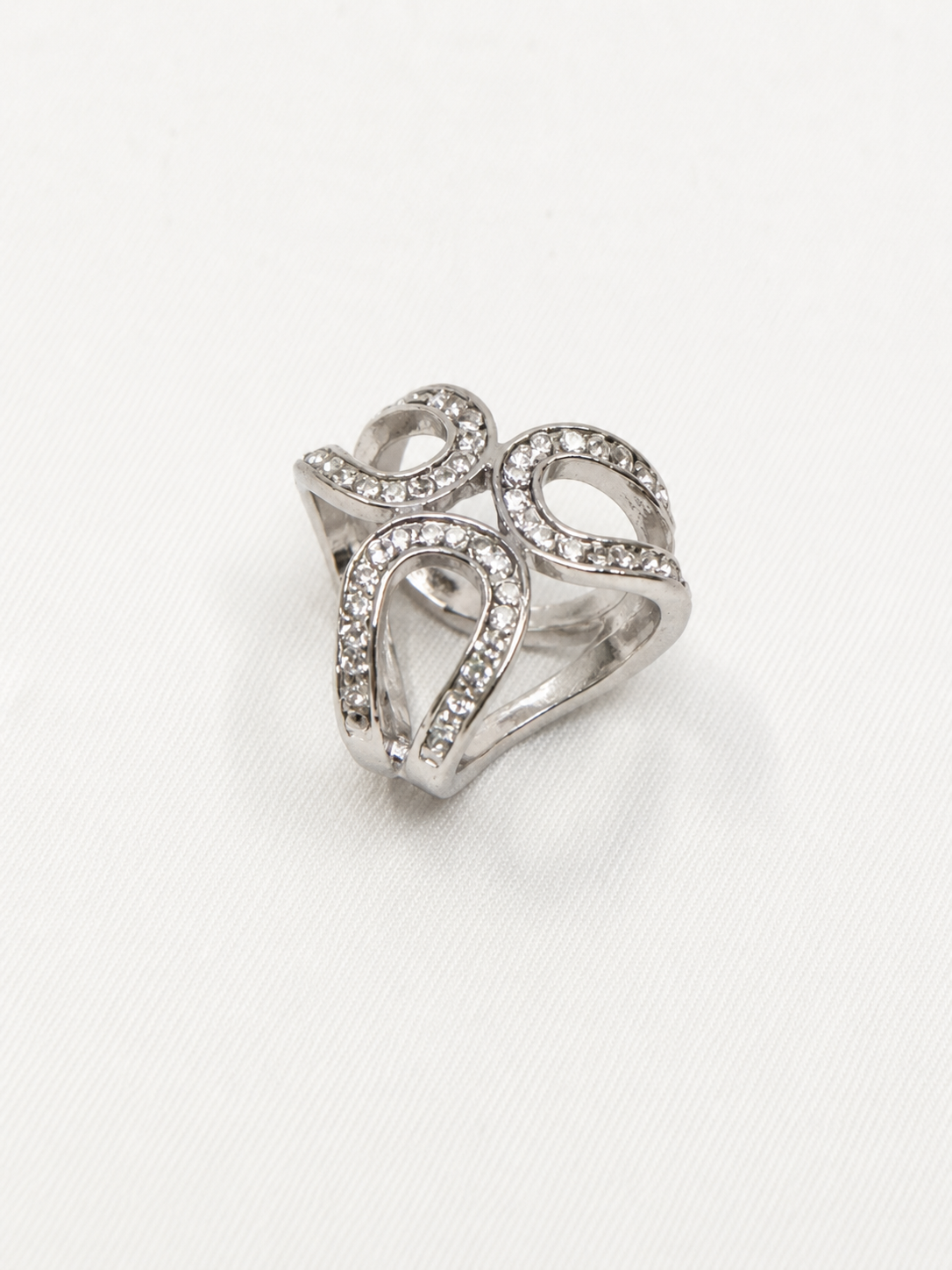 Signature Scarf Rings - Silver